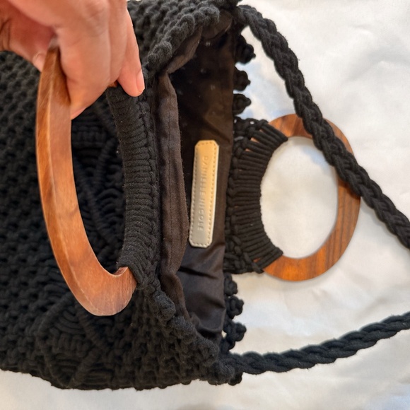 Danielle Nicole black crochet tassel bag - Picture 5 of 5
